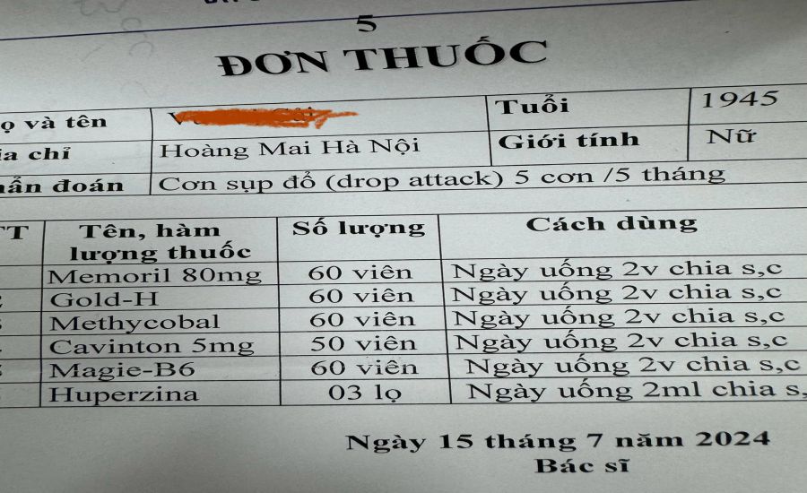 Đơn thuốc mà thuốc bổ nhiều hơn thuốc điều trị, khiến GS.TS Nguyễn Lân Hiếu bức xúc. Ảnh: LỆ HÀ